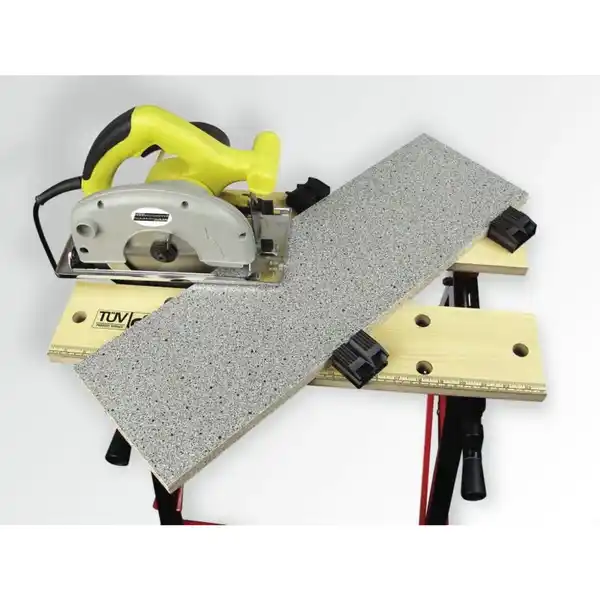 Bild 3 von BRÜDER MANNESMANN Werkbank »M 7000«, schwarz/holzfarben/rot, Mitteldichte Faserplatte (MDF)