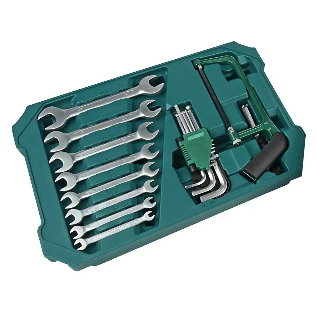 Bild 4 von BRÜDER MANNESMANN Werkzeugsatz, grün, Stahl