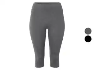 esmara® Damen Capri-Leggings, Bio-Baumwolle