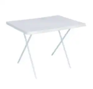 Tim Garden Campingtisch L80xB60xH51-62cm Farbe: Weiß