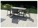 Bild 3 von LIVARNO home Alu-Gartentisch »Miami«, mit dekorativer Holzstruktur, anthrazit
