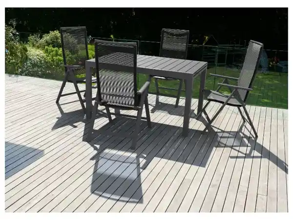 Bild 3 von LIVARNO home Alu-Hochlehner »Miami«, 2 Stück, im Rope-Design, anthrazit