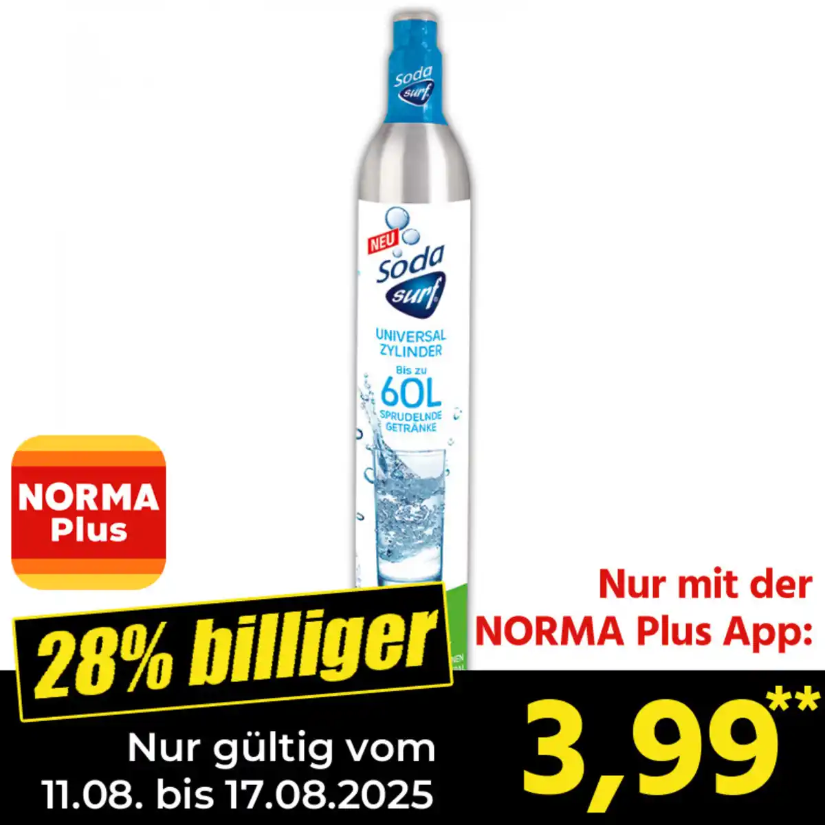 Bild 1 von Soda Surf CO2 Kohlensäurezylinder