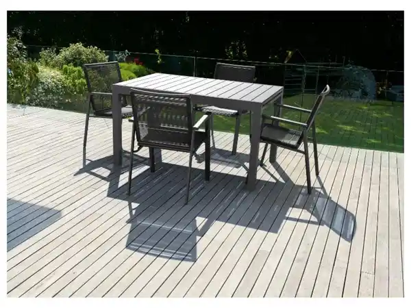 Bild 2 von LIVARNO home Alu-Gartentisch »Miami«, ausziehbar, anthrazit