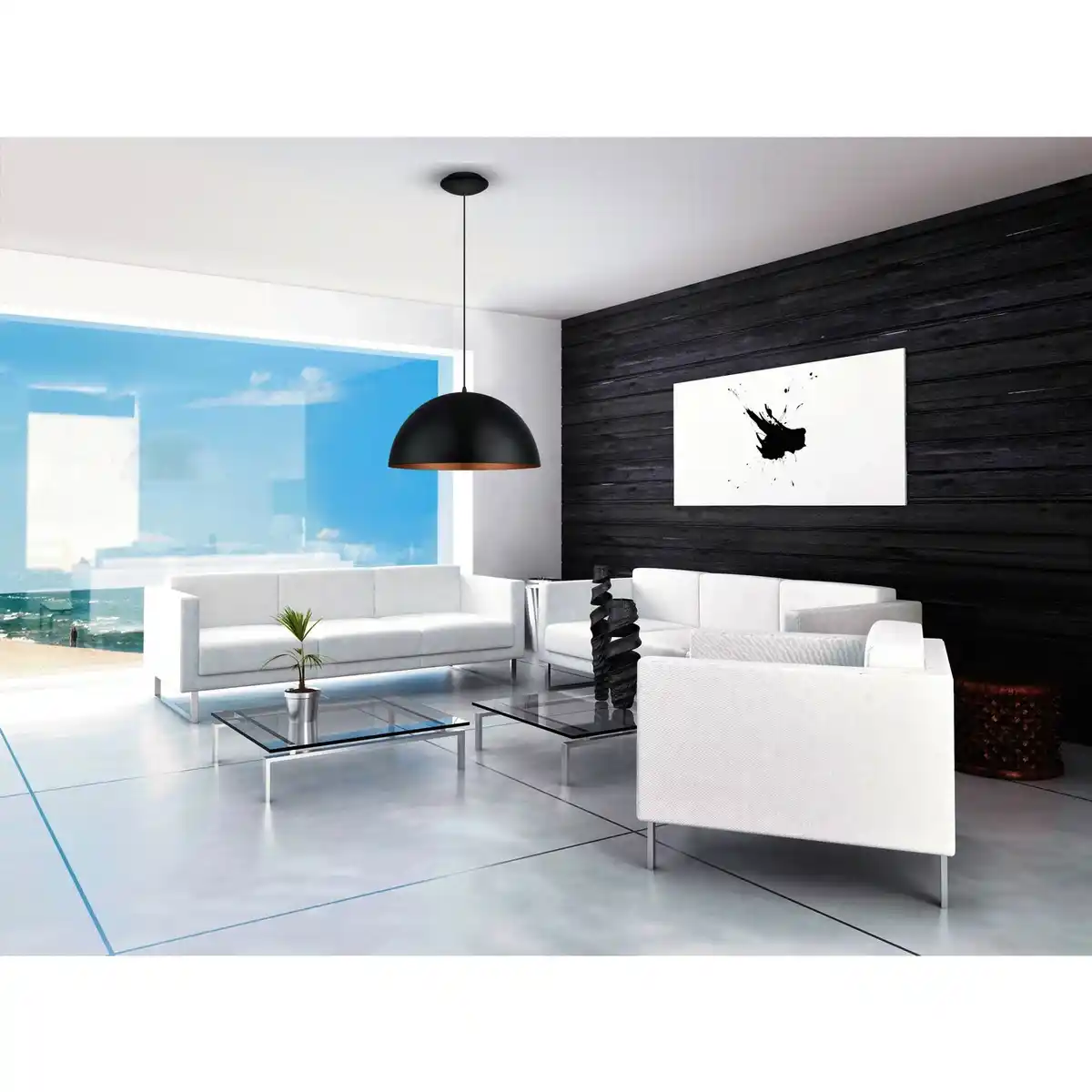 Bild 1 von EGLO Hängeleuchte »Gaetano 1«, Höhe: 150 cm, Stahl, 1 Stück