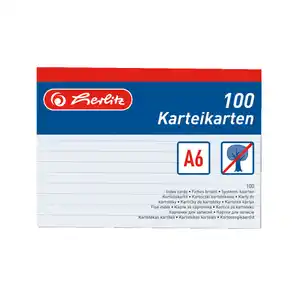 Herlitz Karteikarte A6
