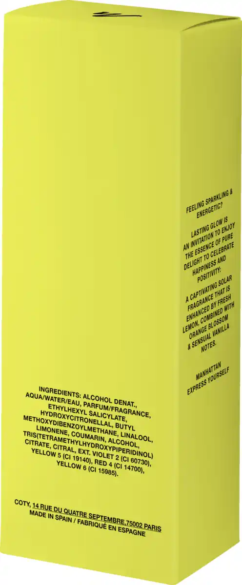 Bild 2 von Manhattan Lasting Glow, EdT 100 ml
