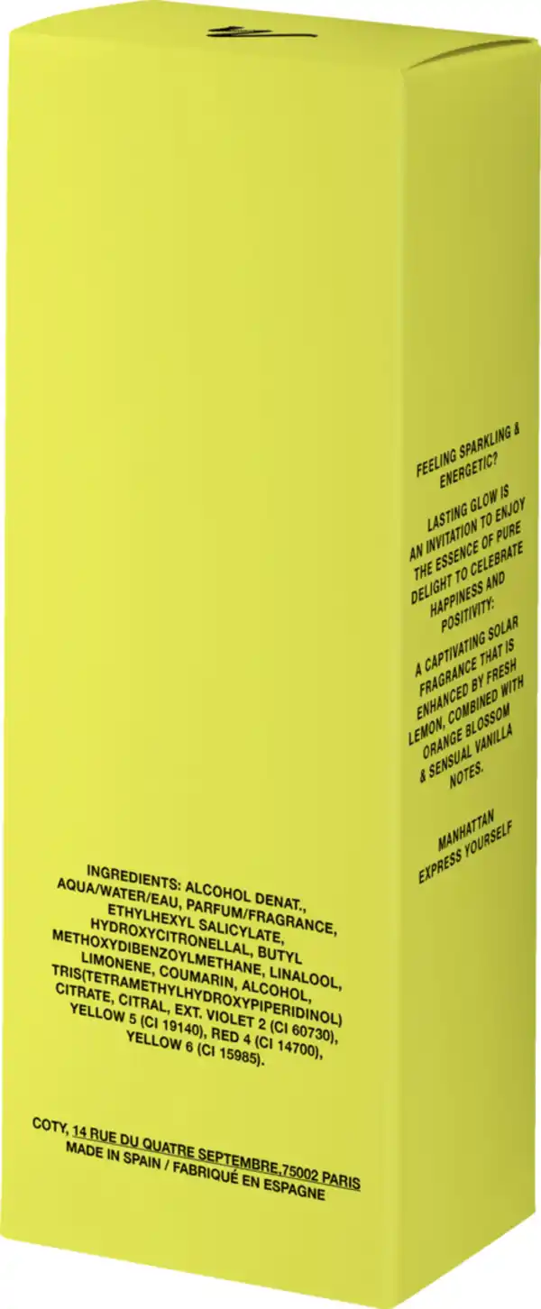 Bild 2 von Manhattan Lasting Glow, EdT 100 ml