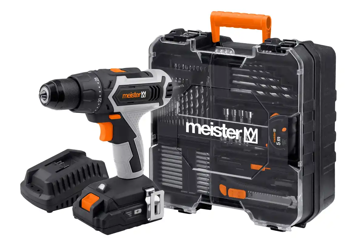 Bild 1 von Meister Akku-Bohrschrauber-Set Mobile Werkstatt 20 V Akku, Ladegerät & Zubehör
