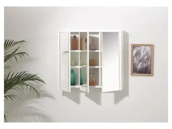 Bild 2 von LIVARNO home Spiegelschrank, perlweiß