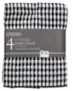 Bild 1 von Dream Cloud Geschirrtücher kariert 4er Pack 45x65cm sort. Farbe: Schwarz