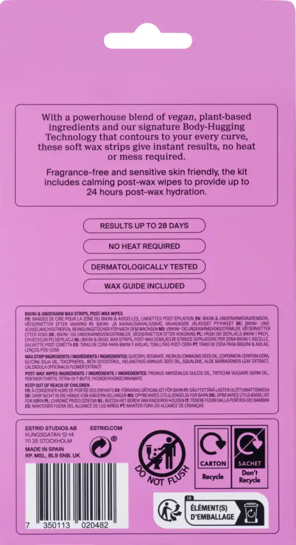 Bild 2 von Estrid Veganes Wachs Kit Bikini & Unterarm