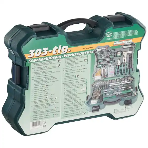 Bild 2 von BRÜDER MANNESMANN Werkzeugkoffer »M29088«, Kunststoff, bestückt, 303-teilig