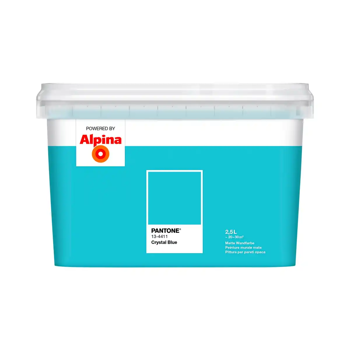 Bild 1 von ALPINA Wandfarbe »PANTONE«, Crystal Blue, matt, 2,5 l