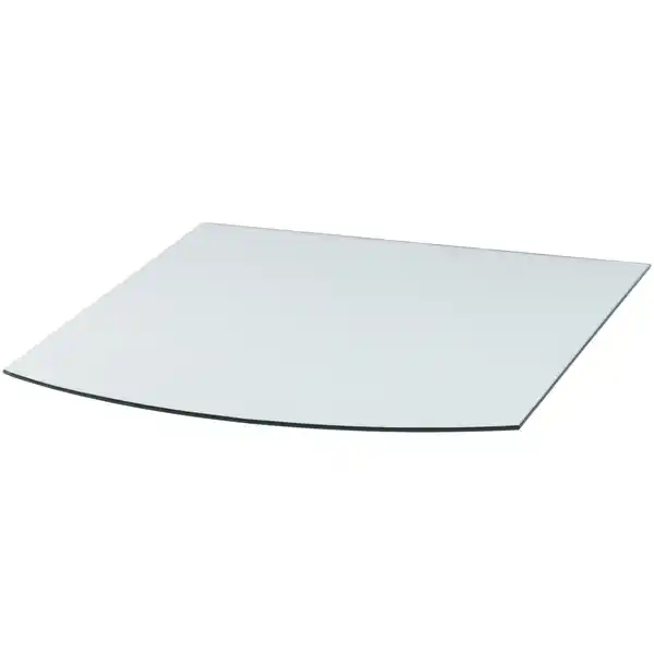 Bild 1 von Bodenplatte, halbrund, BxL: 80 x 100 cm, Stärke: 8 mm, transparent