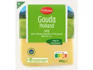 Milbona Gouda Holland jung,  450 g