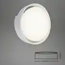 Bild 2 von BRILONER LED-Außenwandleuchte, Ø: 22 cm, Höhe: 6,8 cm, 18 W