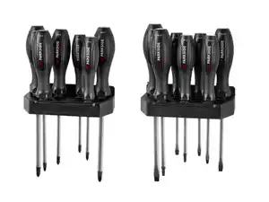PARKSIDE PERFORMANCE® Meißelschraubendreher-Satz, 15-teilig, mit Schlagkappe