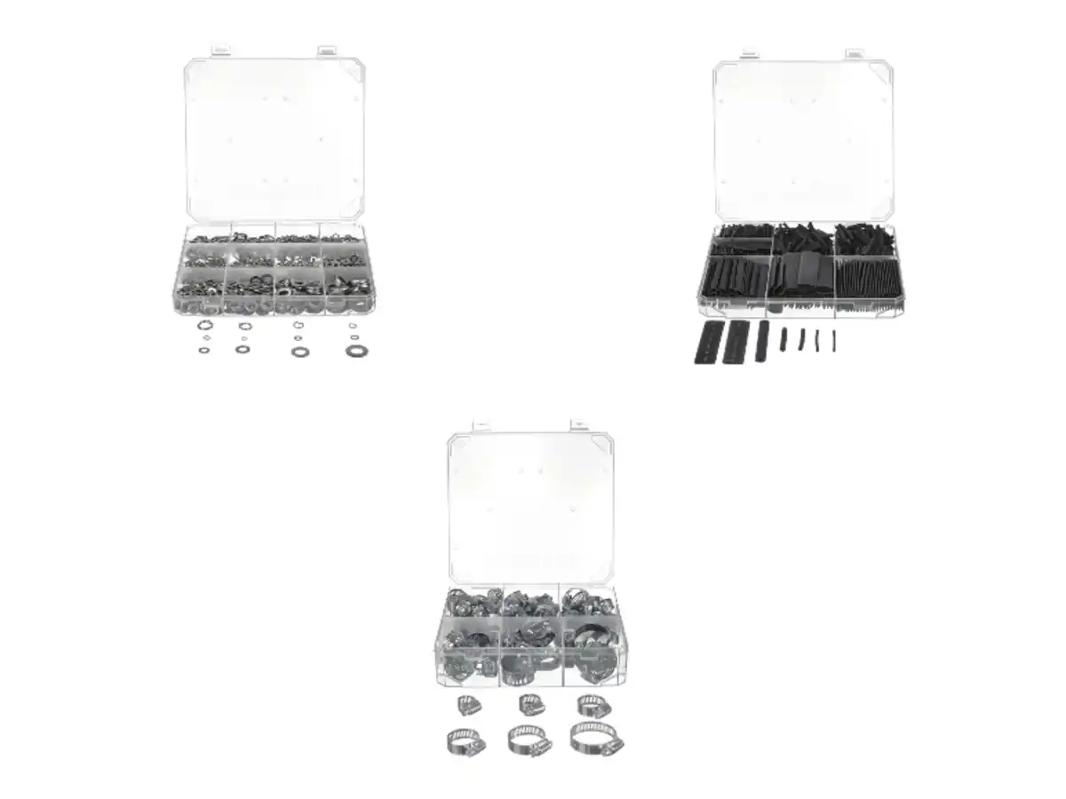 Bild 1 von PARKSIDE® Unterlegscheiben-Sortiment / Schrumpfschlauch-Sortiment / Schlauchschellen-Sortiment