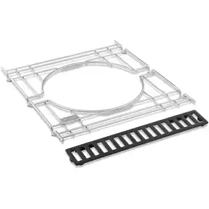 WEBER Basis-Rahmen-Set »CRAFTED«, silberfarben