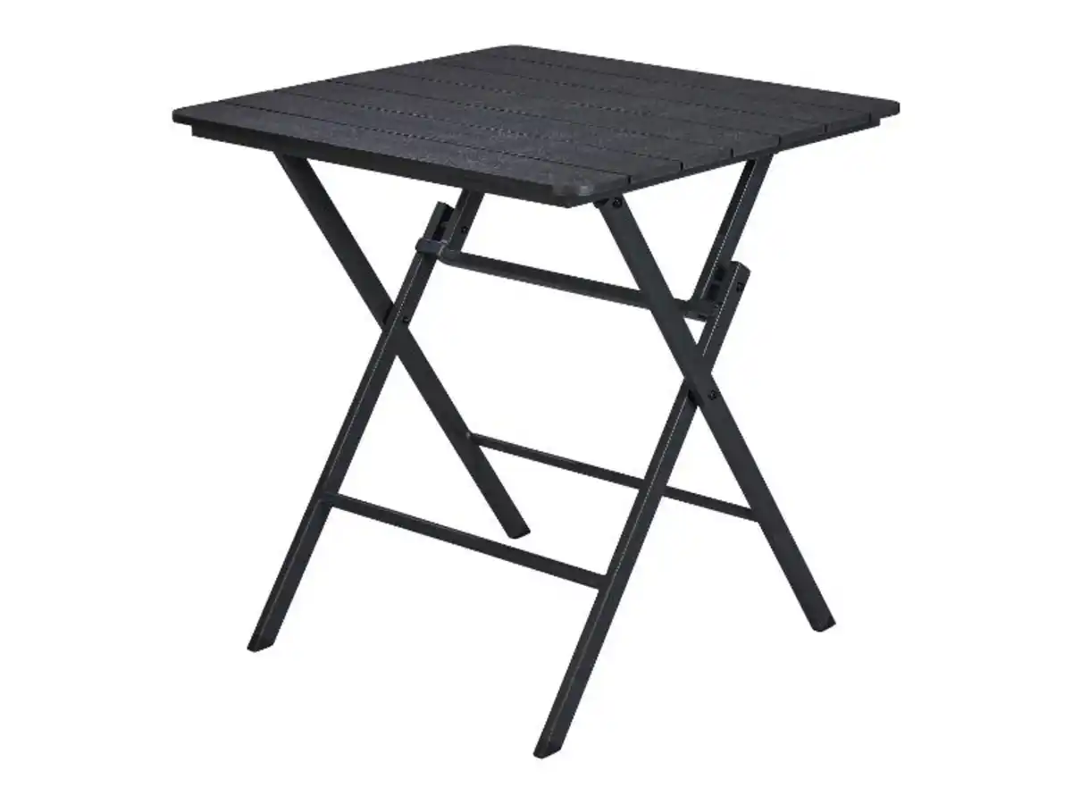 Bild 1 von LIVARNO home Alu-Klapptisch »Miami«, mit dekorativer Holzstruktur, anthrazit