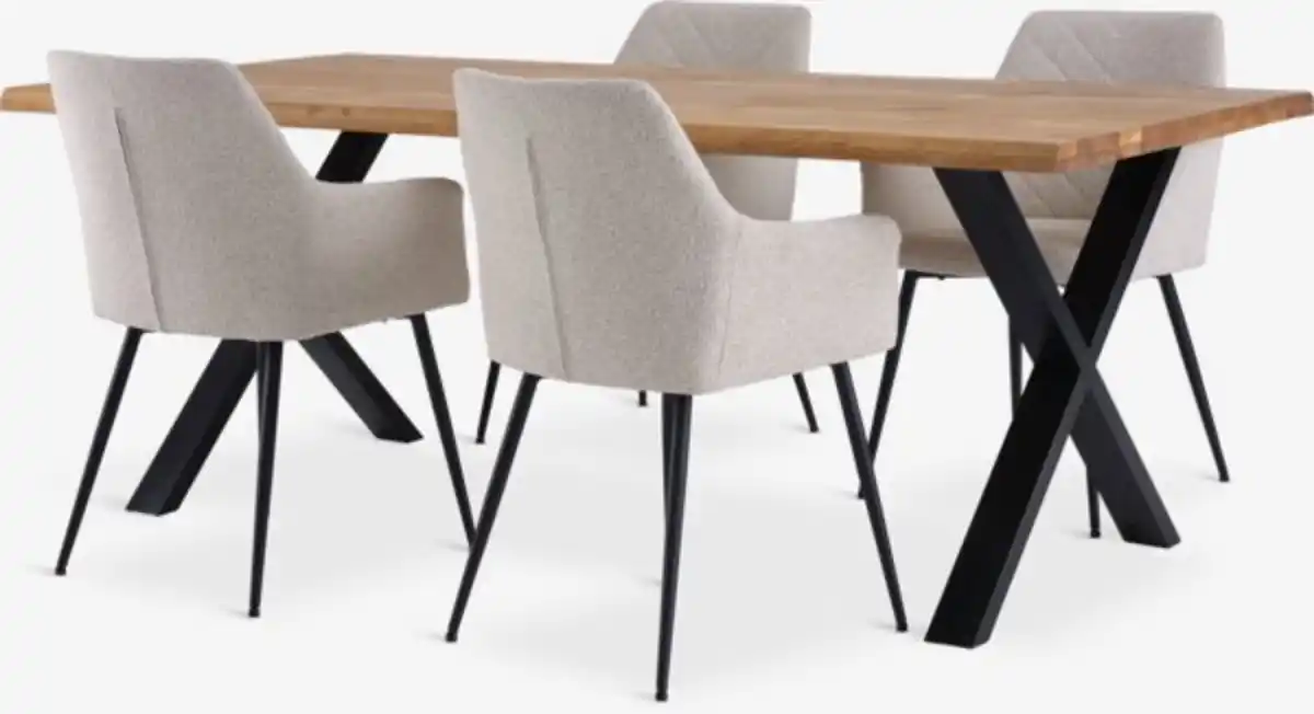 Bild 1 von ROSLEV L200 nat.oak + 4 PURHUS off-white