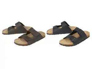 esmara® Herren Pantoletten, mit Lederdecksohle