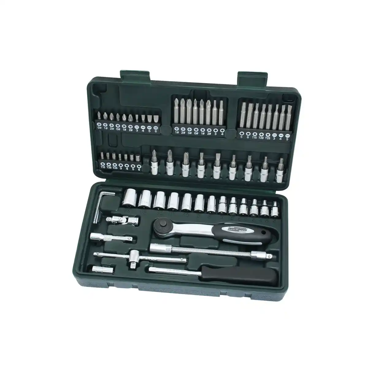 Bild 4 von BRÜDER MANNESMANN Steckschlüsselkasten, 65-teilig, Schlüsselgröße: 4 – 14 mm