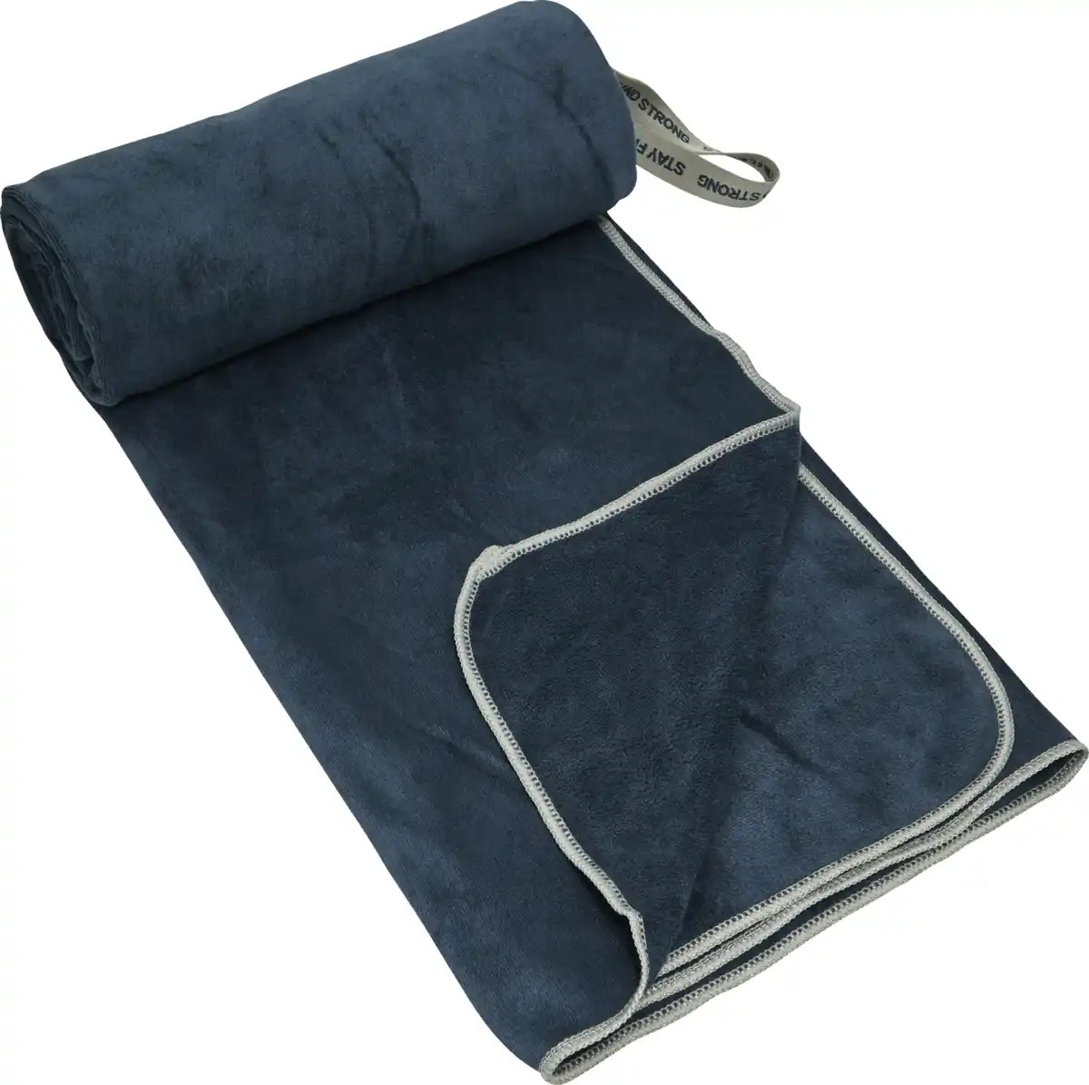 Bild 1 von IDEENWELT Mikrofaser-Badetuch blau/oliv