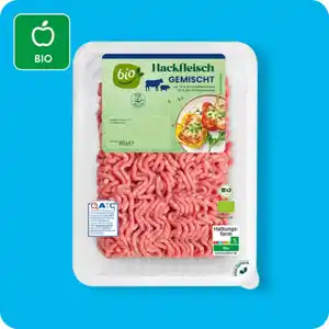 BIO Bio-Hackfleisch, gemischt, Aus Rind- und Schweinefleisch