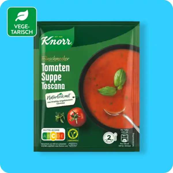 Bild 1 von KNORR®  Feinschmeckersuppe, Tomatensuppe Toscana