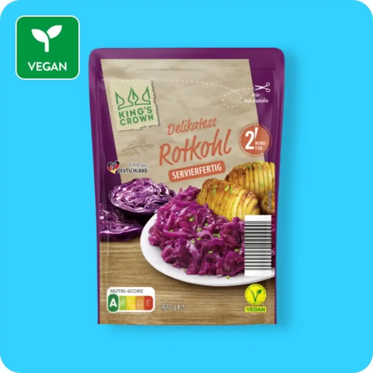 Bild 1 von KING’S CROWN Rotkohl-Mix, Rotkohl oder Apfel-Rotkohl