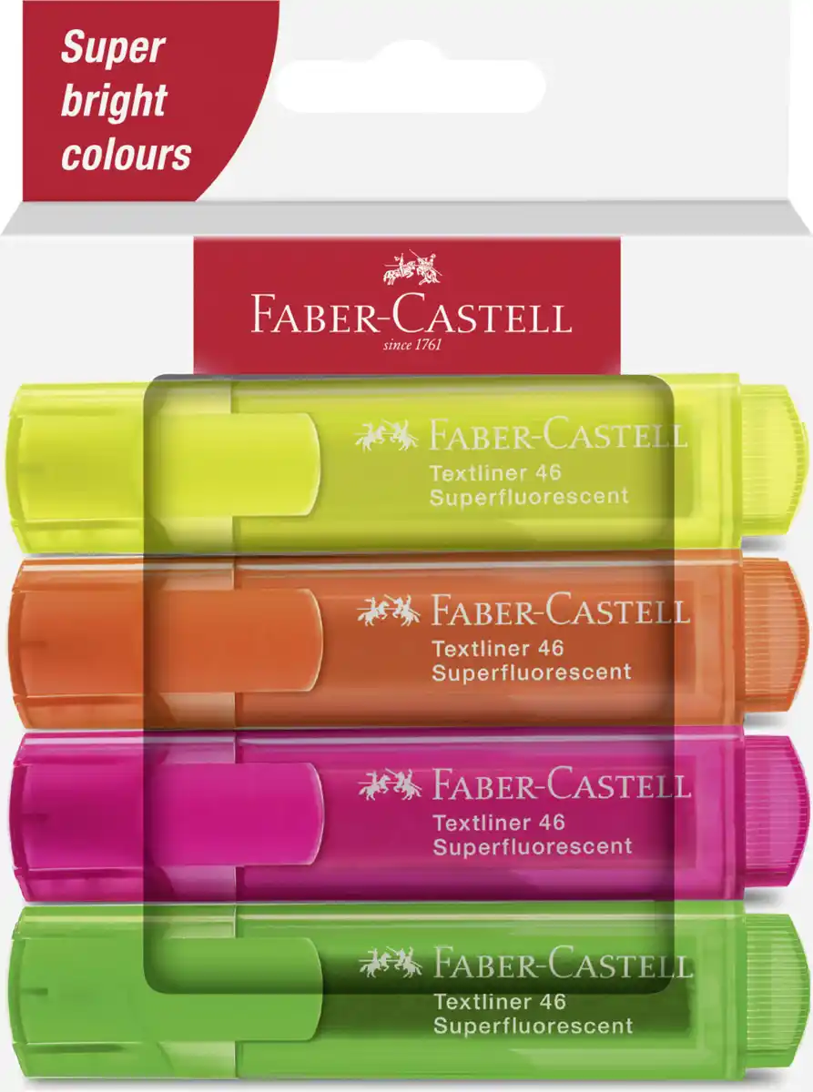 Bild 1 von Faber-Castell Textmarker TL 46 SF 4er Set