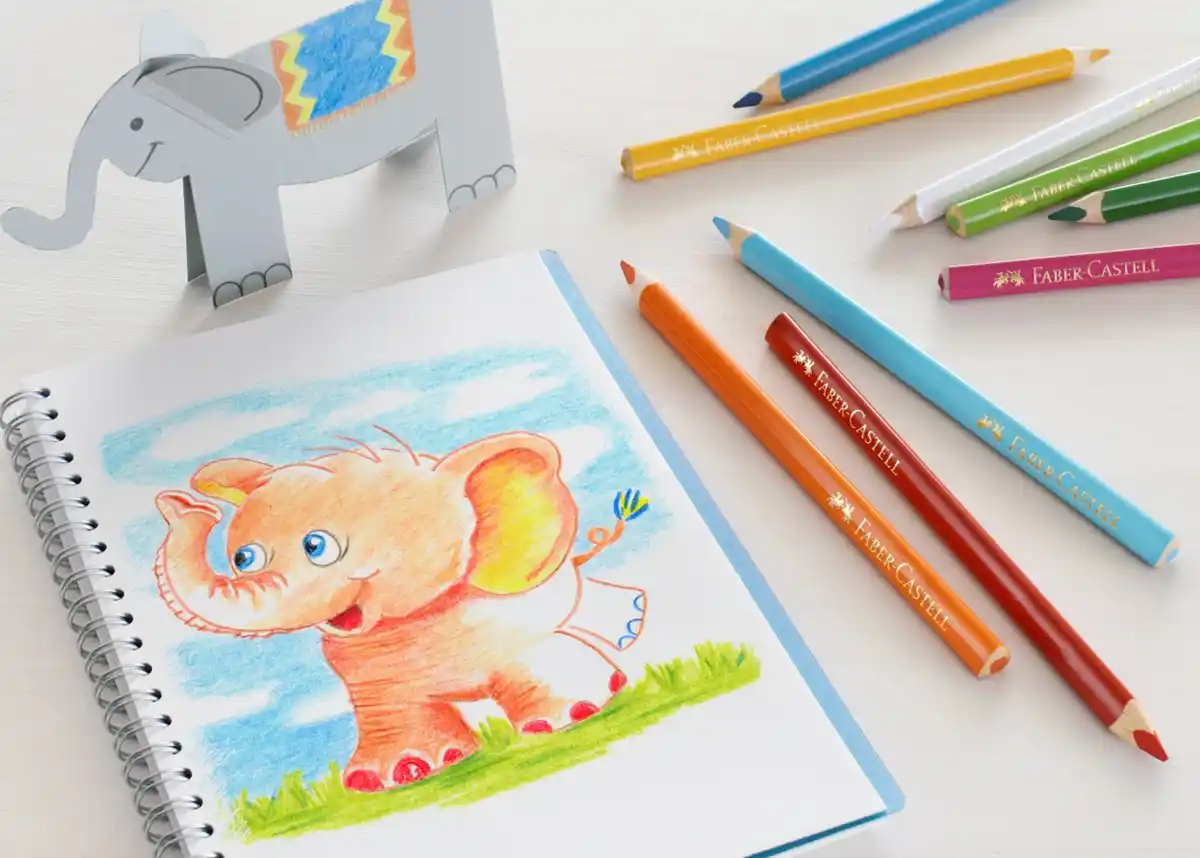 Bild 3 von Faber-Castell 12er Pack Bunstifte Jumbo dreikant