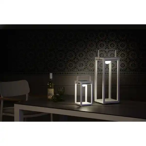 Bild 2 von BEST Solarleuchte, Höhe: 28 cm, weiß, aluminium