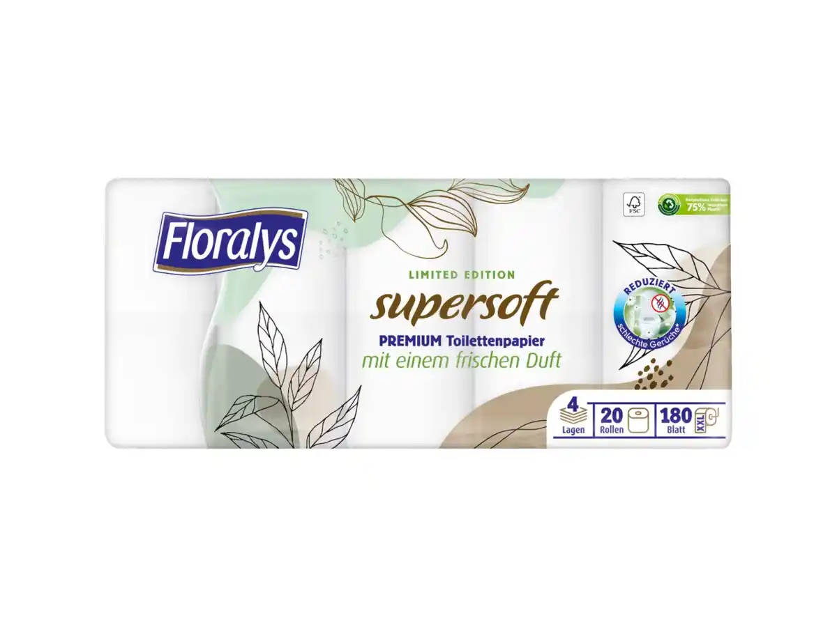Bild 1 von Floralys Toilettenpapier supersoft
