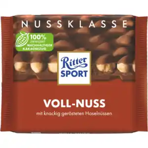 Ritter Sport Schokolade Nuss- oder Kakao-Klasse