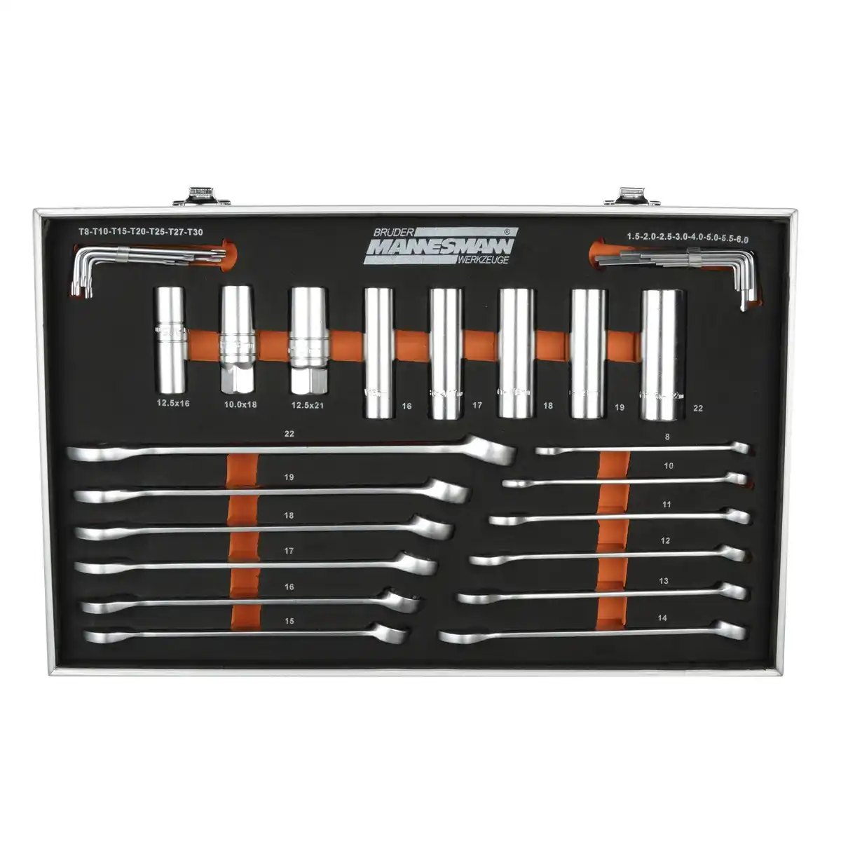 Bild 2 von BRÜDER MANNESMANN Steckschlüsselsatz, Kunststoff/aluminium/stahl, für Schraubarbeiten