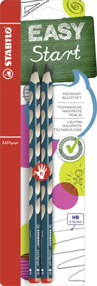 Bild 1 von STABILO EASYgraph Ergonomischer Dreikant-Bleistift für Rechtshänder