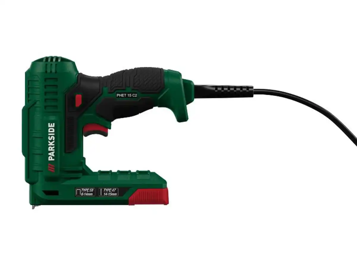 Bild 3 von PARKSIDE® Elektrotacker und -nagler »PHET 15 C2«, mit Klammern und Nägeln