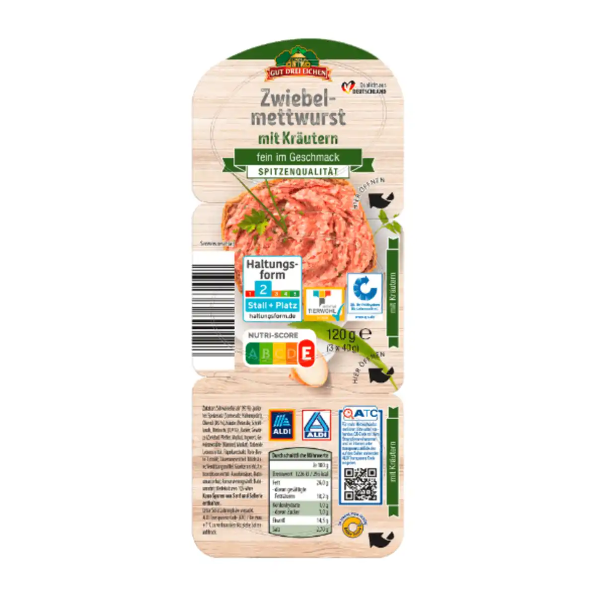 Bild 3 von GUT DREI EICHEN Zwiebelmettwurst 120g