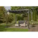 Bild 2 von Hardtop-Pavillon »Florenz«, Flachdach, quadratisch, BxHxT: 300 x 226 x 300 cm