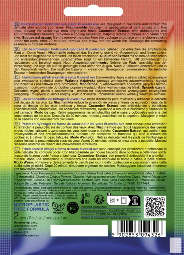 Bild 2 von Selfie Project Hydrogel Eye Pads #LoveIsLove