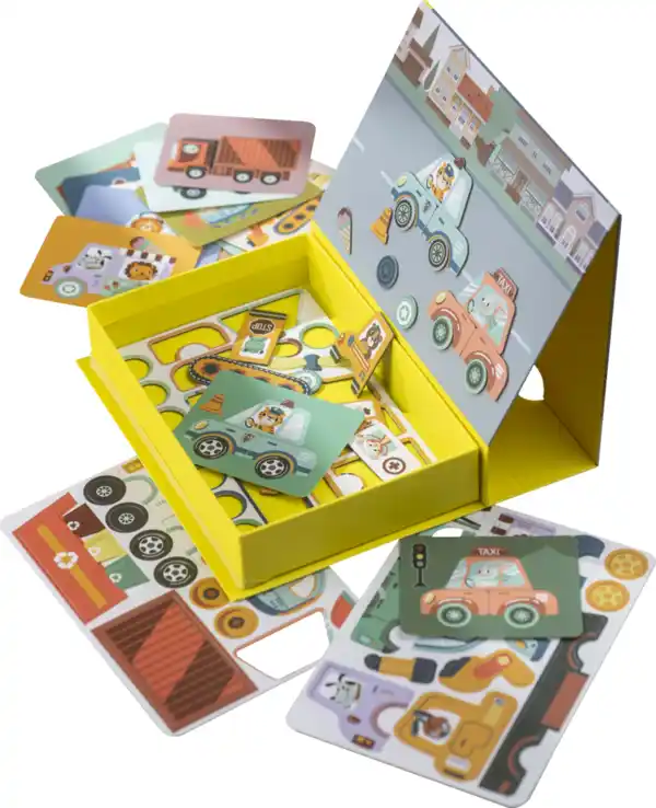 Bild 1 von IDEENWELT Magnet-Spiel-Set Auto