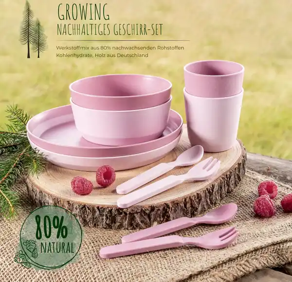 Bild 4 von reer Growing Teller 2er Set rosa