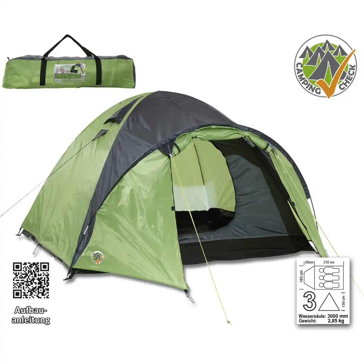 Bild 3 von HAPPY PEOPLE Doppeldachzelt 3