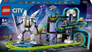 LEGO CITY 60421 Achterbahn mit Roboter-Mech