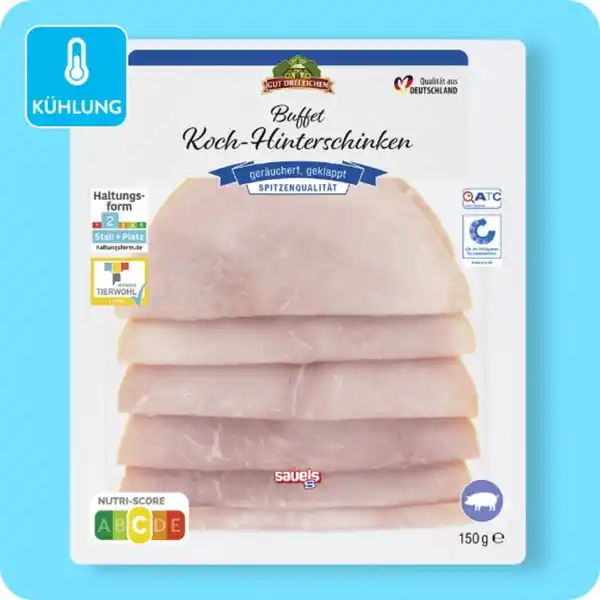 Bild 1 von GUT DREI EICHEN / GÜLDENHOF Buffet-Kochhinterschinken oder -Putenkochschinken