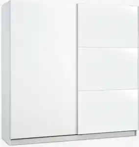 Kleiderschrank RABERG 200x200 m/Spiegel weiß