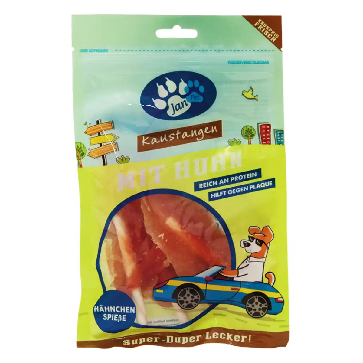 Bild 1 von Jan Pet Kaustangen mit Huhn 100g Inhalt: Hähnchenspieß